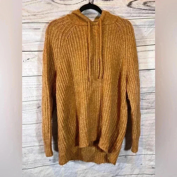 Aerie Wool Blend Oversized Knit Hoodie S - Picture 1 of 6
